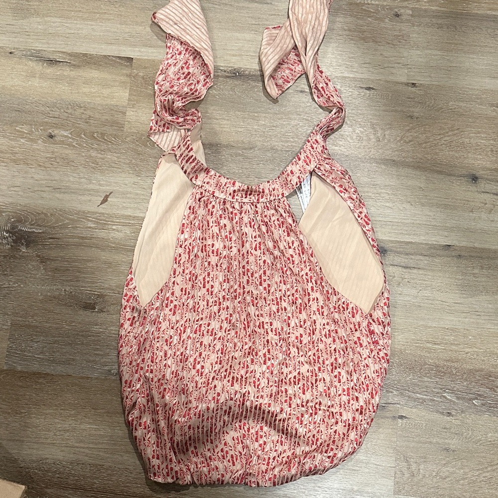 NWT Alice and Olivia halter top sleeveless open back tank top
